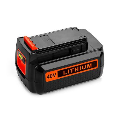 China Long Cycle Battery 20V G51 40V Lithium Battery Garden Tool Battery BLA 36V/40V 3.0Ah Suitable for Decker Power Tools Black for sale