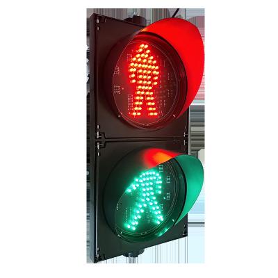 China UV-stabilized CE EN12368 LED Pdestrian PC traffic light green man dynamic signal light and with optional countdown timer for sale