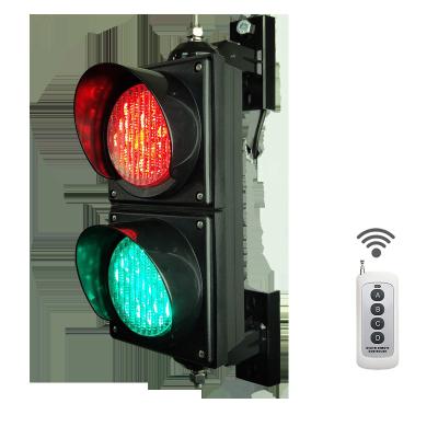 China Traffic Safety Led Remote Control Red Warning Lights and Green Mini Traffic Light Kits 100mm Semaforo Led Parking Lot School Teaching for sale