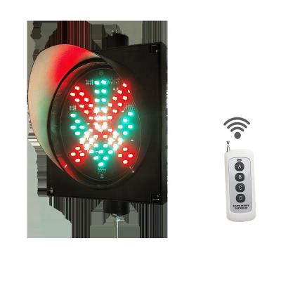 China Crossroad / Parking Light Red Cross Arrow LED Green Traffic Lights Radio / Controller 200mm Outdoor LED Car Lift Controlled for sale