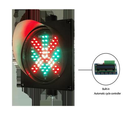 China Programmable Light Red Mini Cross Arrow LED Traffic Lights Green Crossroad/Parking/Controller 200mm LED Radio Controlled Car Lift for sale