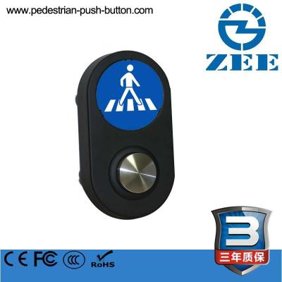 China Metal man walking acoustic crosswalk button for pedestrian traffic light for sale