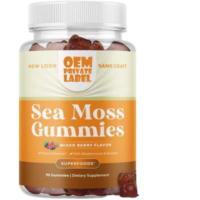 China Health Food sea moss gummies healthy candy Hair care gummy sea moss gummies for sale