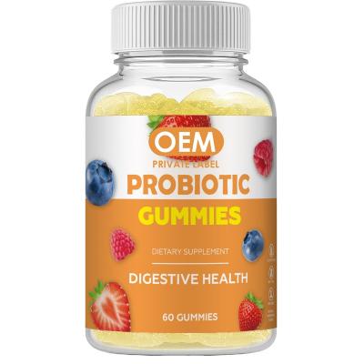 China Health Food Private Label Vegan Probiotics Gummies Gut Digestive Health Gummy For Adult for sale