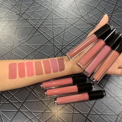 China High Quality Waterproof Matte Velvet Liquid Lip Gloss Nude Nudity Brown Matte Liquid Lipstick Vegan Matte for sale