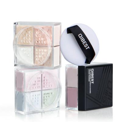 China Brighten 4 Colors Long Lasting Loose Makeup Private Label Setting Powder for sale