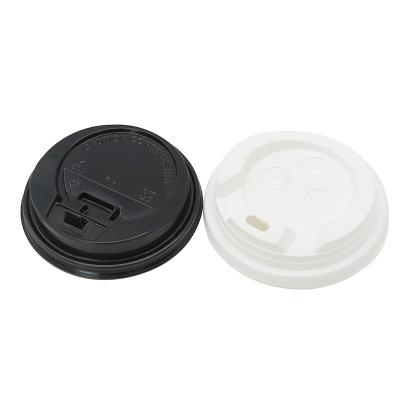 China Non-Refillable Biodegradable 80mm Plastic Pet Mugs Coffee Travel Hot Lids for Coffee Cups for sale