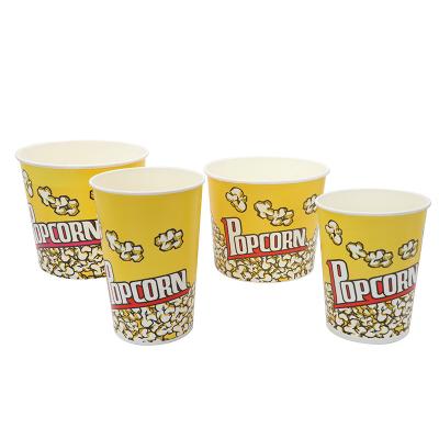 China Disposable Giant Popcorn 170oz Double Wall Kraft Paper Cup Bucket for sale