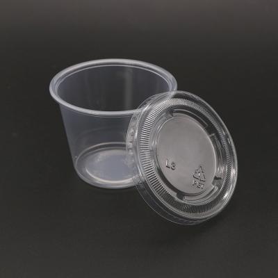 China Disposable 2 oz Disposable Pizza Small Sauce Cups with Lids for sale