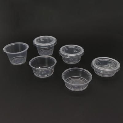 China 0.75oz Disposable Dipping Condiment Sauce Cups Plastic Cups For Sauce for sale