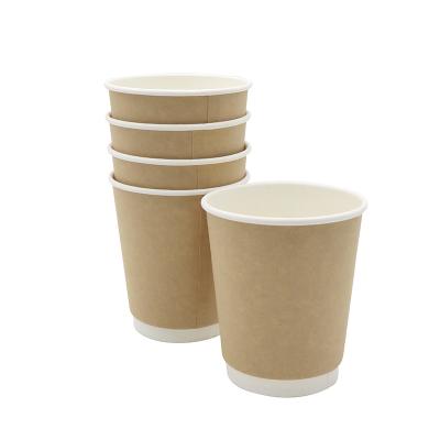 China Double Wall 12oz Custom Disposable Cavity Disposable Paper Hot Coffee Cups for sale