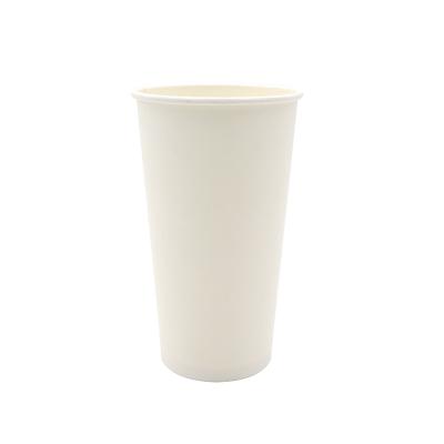 China Eco Friendly Custom Disposable Double Wall 12oz Disposable White Coffee Cups for sale