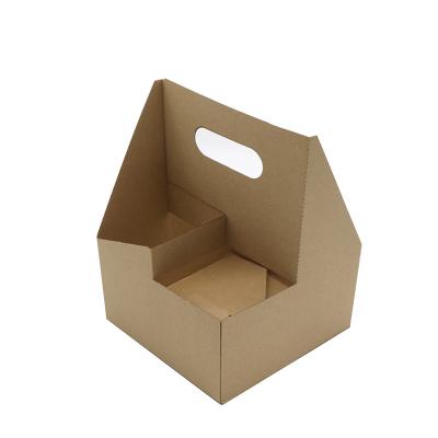 China Disposable Eco Friendly Foldable Takeaway Paper Cup Holder Carrier Stand for sale