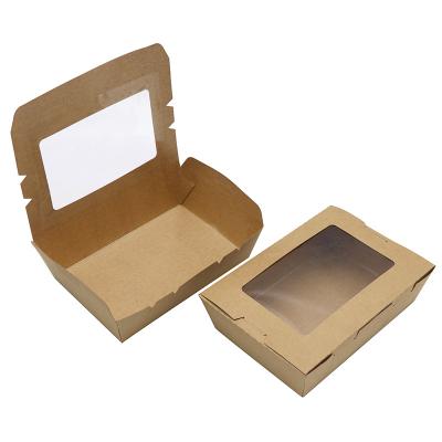 China Disposable Kraft Paper Pizza Box Take Away Paper Box For Lunch Meal for sale