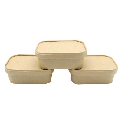 China Disposable Disposable Takeout Boxes Food Packaging Paper Box For Restaurant Bulk Quantity for sale