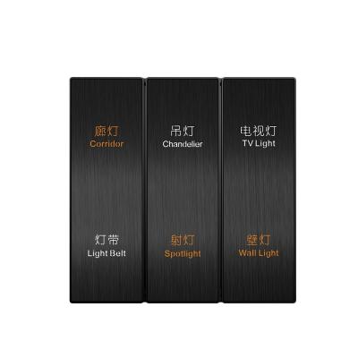 China Six Dimmer Smart Hotel Wall Socket Exquisite Electrical Switches for sale