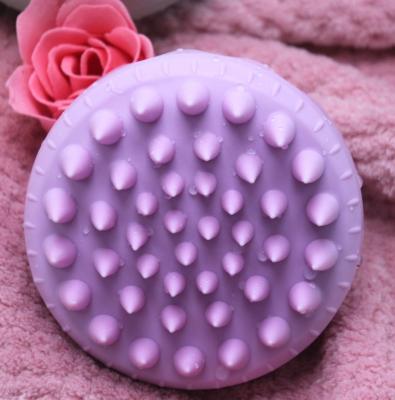 China Waterproof Hotsale Wheat Straw Plastic ABS Silicone Hair Shampoo Brush  New Design  Silicone Scalp Scrubber Brush Head Massager Comb for sale