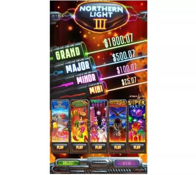 China Metal Cabinet 2 Skill Gaming Game Board Amusement Northern Norther Light 5 PCB Board Game for sale