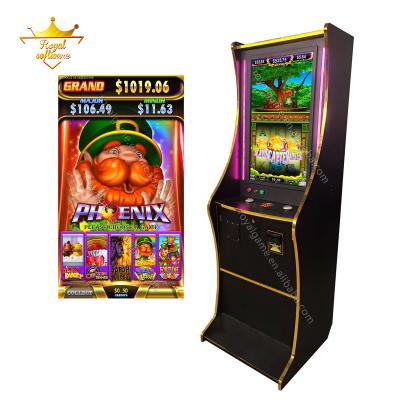 China Latest IGS Phoenix 5in1 Multi Game Skill Slot Machine Metal Cabinet 2022 Phoenix Slot Game for sale