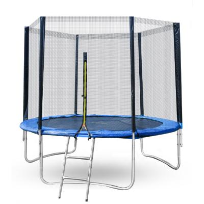 China 8FT Safe Trampoline For Kids And Adults Trampoline Makers Jumping Trampoline With Ladder for sale