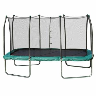 China With Protective Net Rectangle Jumping Trampolines For Children And Adults Children Large Outdoor Trampoline With Ladder for sale