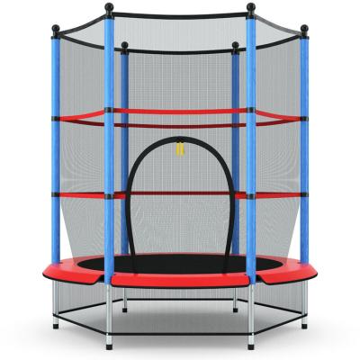 China Eco-friendly Enclosure Net Protection Outdoor Exercise Toys Mini Cheap Trampolines For Kids Professional for sale