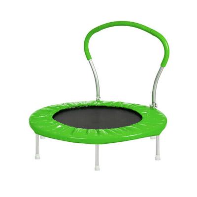 China Without Protective Net Unique 40inch Design Best Rated Mini Fitness Trampoline With Handle for sale