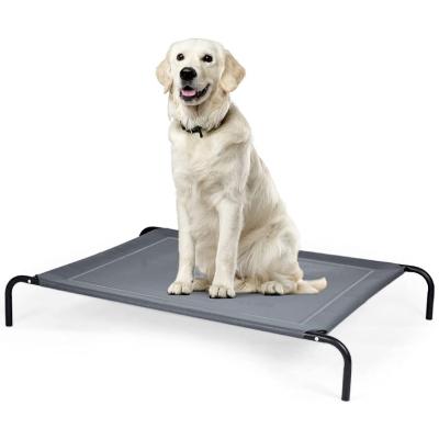 China Portable Indoor And Outdoor Pet Bed Viable Portable Pet Bed With Breathable Mesh And Durable Steel-Frame For Sale for sale