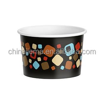 China Disposable Small Paper Cup Ice Cream Disposable Paper Cup With Custom Designs for sale