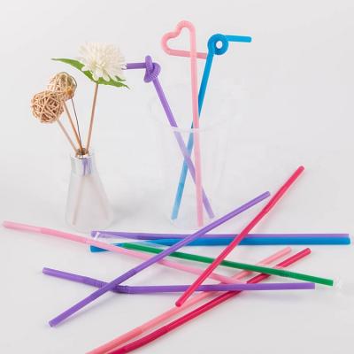 China Traditional disposable plastic straight straws for sale