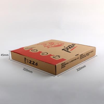 China Disposable custom size box for pizza pizza elegant paper boxes high quality box for 12 inch pizza for sale