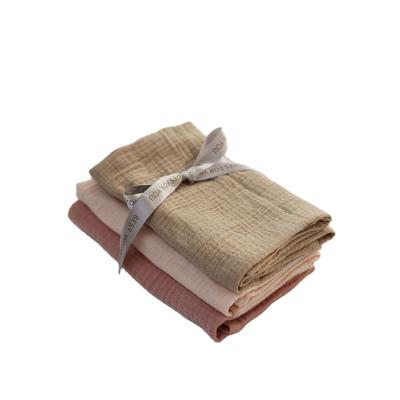 China New Arrivals Design Baby Muslin Soft Creative Soft Organic Cotton Crinkle Face Towel for sale