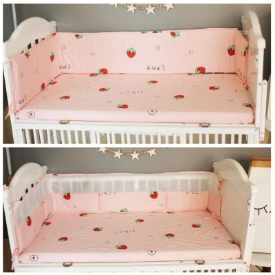 China Breathable Anti-Static Cushion Children Safety Bed Circumference Crash Pad Cotton Baby Crib Baby Crib Bumper for sale