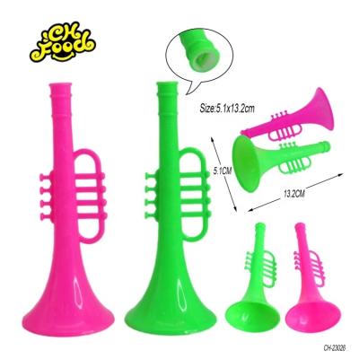 China Small 13cm Cheap Plastic Horn Toy For Kids Promotional Toys Trumpet Toys For Children for sale