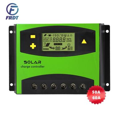 China Charger New 50 60a PWM Controller FRDT Solar Panels Charge Controller 12v 24v 48v Auto for Lead Acid Battery Charging Controller for sale