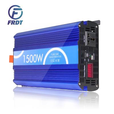 China Home Used Technology FRDT 12V 24V To 110V 220V 1000w 1500w 2000w 3000w Pure Sine Wave Inverter Portable Solar Power Inverter With USB for sale