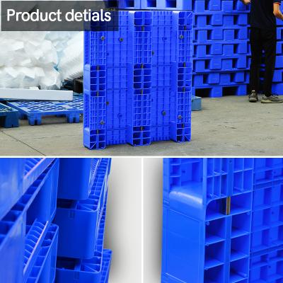 China Rackable Four Way Entry Customized Vacuum Thermoforming Nine Feet Store Hygenic Plastic Euro Pallets For Logistic Shipping for sale