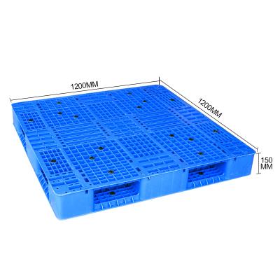 China 1200*1200*150MM Double Faced Pallet Forklift Use Double Side Plastic Pallet Saving Plastic Pallets For Smart Warehouse Use for sale