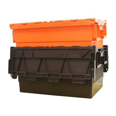 China Eco-Friendly Wholesale Collapsible And Stackable Feature Tied Plastic Moving Lid Wrappers And Container for sale