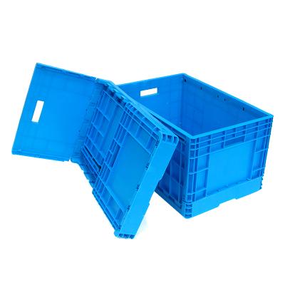 China Hot Selling Eco-friendly Collapsible Plastic Crate Box Plastic Security Collapsible Box For Logistics for sale