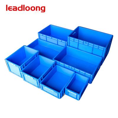 China Durable HDPP EU Europe Factory Workshop Transport Box Standard Solid Stackable Custom Logo Plastic Case for sale