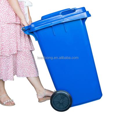 China Sustainable 240L Plastic Garbage Bin Plastic Garbage Bin Containers With Wheels for sale