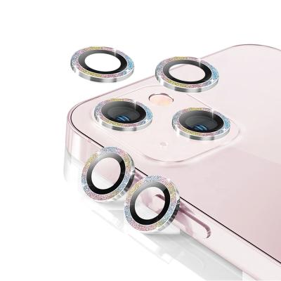 China Premium Colorful Camera Lens Protector Mobile Phone Screen Protector Aluminum Alloy Cover Film For iphone 13 11 12 pro max for sale