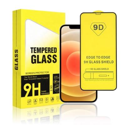 China New Anti-fingerprint RTS Mobile Phone 2.5D Tempered Glass 9D Mobile Phone Screen Protector For iPhone Samsung for sale