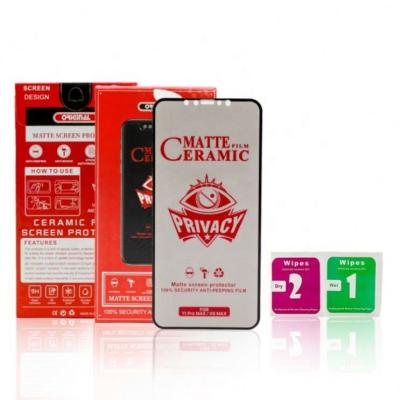 China Hot Selling Anti-spy Ceramic Privacy AB Anti Broken Matte Glue For iPhone Screen Protector for sale