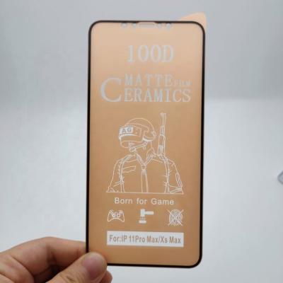 China Easy to install coating 100d ceramic mobile nano screen protector 9h ceramic matte film for iphone 13 pro max for sale