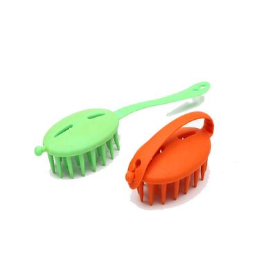 China Hair Scalp Massager Shampoo Head Brush For Hair Soft Silicone Shampoo Head Brush for sale