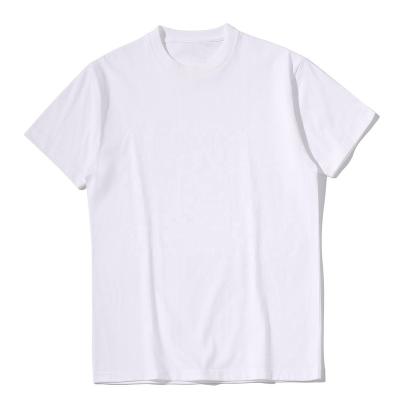 China Custom Heavyweight Oversize Cotton Anti-Wrinkle T-shirt Heavy Black T-shirt Plain White 100% T-shirt For Men for sale