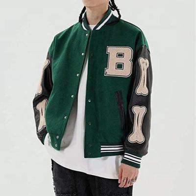 China Wholesale OEM 100% Custom Made Winter Wool Chenille Embroidery Vintage Varsity Jacket QUICK DRY For Men for sale