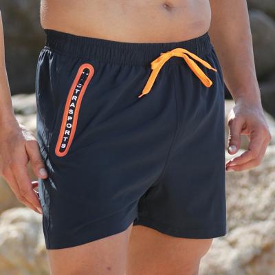 China Breathable Wholesale Quick Dry Drawstring Beach Shorts Mens Board Shorts With Zipper Pockets for sale